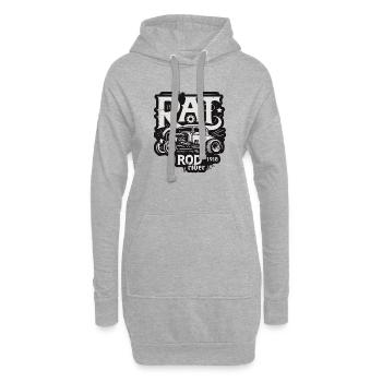 Chemise Ratsking Ratlook – Style rustique personnalisé - Sweat-shirt à capuche long Femme - gris chiné - Devant