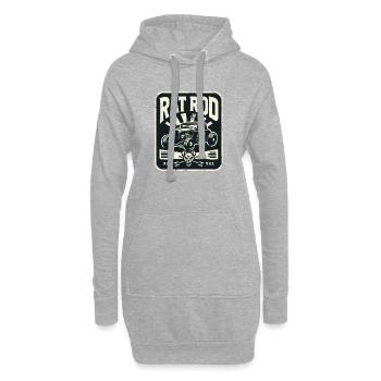 Chemise Ratsking Ratlook – Style rustique personnalisé - Sweat-shirt à capuche long Femme - gris chiné - Devant