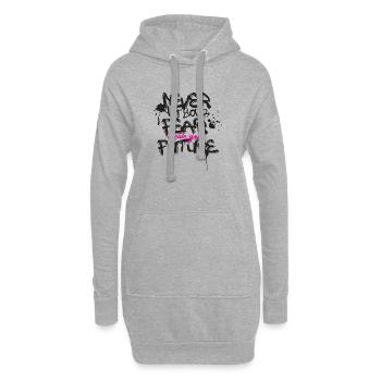 Deine Zukunft - Hoodie-Kleid - Grau meliert - Vorne
