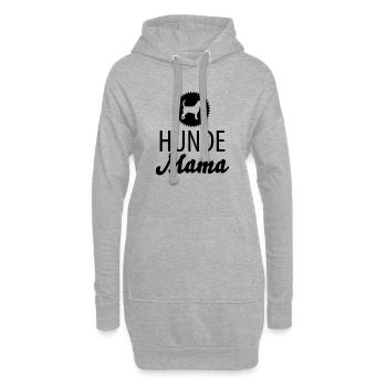 Hunde Mama - Hoodie-Kleid - Grau meliert - Vorne