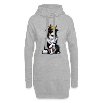 Australian Shepherd Aussie Aussiebesitzer Aussies - Hoodie-Kleid - Grau meliert - Vorne