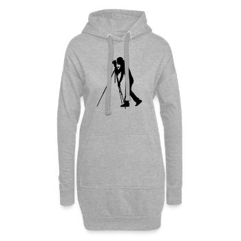 Photographe Photographe Photographie - Sweat-shirt à capuche long Femme - gris chiné - Devant