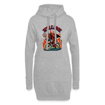 Hellion - Hoodie-Kleid - Grau meliert - Vorne