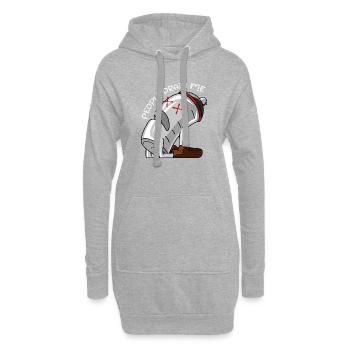 Introvertierter – Lustiges Introvertiertes Design – Sarkastischer Sar - Hoodie-Kleid - Grau meliert - Vorne