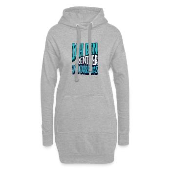 Rentner darf das - Hoodie-Kleid - Grau meliert - Vorne