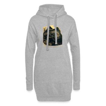 Pacific Garbage Patch - Hoodie-Kleid - Grau meliert - Vorne