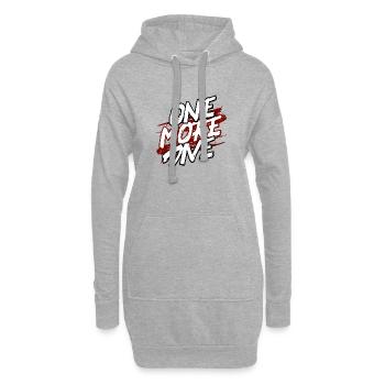 Tauchen - One More Dive - Scuba Diver Streetwear - Hoodie-Kleid - Grau meliert - Vorne