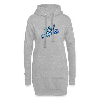 Car Tuning Spruch Low Culture Camouflage - Hoodie-Kleid - Grau meliert - Vorne