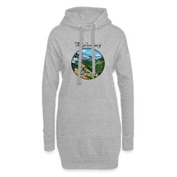 The journey is the reward - Hoodie Dress - heather grey - Front