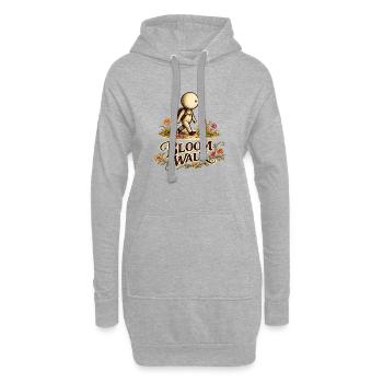 La Petite Pensée | Sentier des Fleurs de Bloom Walk - Sweat-shirt à capuche long Femme - gris chiné - Devant