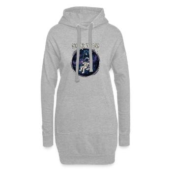 Grandis un peu, disaient - Sweat-shirt à capuche long Femme - gris chiné - Devant