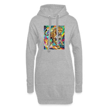 Gepard - Hoodie-Kleid - Grau meliert - Vorne