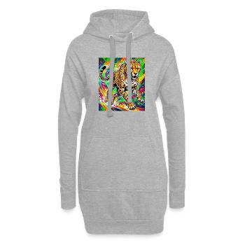 Gepard - Hoodie-Kleid - Grau meliert - Vorne