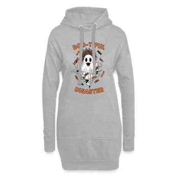 Boo Tiful Halloween - Hoodie-Kleid - Grau meliert - Vorne