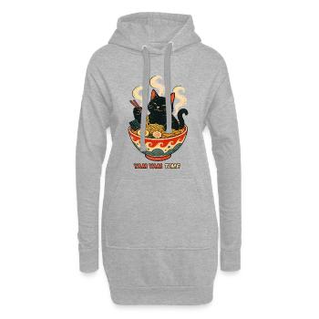 Yam Yam Time - Hoodie-Kleid - Grau meliert - Vorne