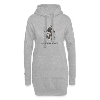 All Weather Athlete Bike - Hoodie-Kleid - Grau meliert - Vorne