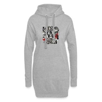 Vintage 2012 Bull Vintage Awesome Since 2012 - Hoodie Dress - heather grey - Front