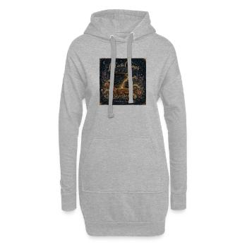 Poster vintage Lost in the Cosmos Ciel étoilé - Sweat-shirt à capuche long Femme - gris chiné - Devant