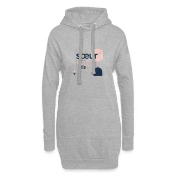 Soeur pour la première fois - Sweat-shirt à capuche long Femme - gris chiné - Devant