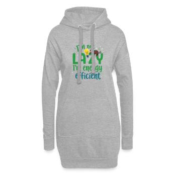 Lustiges Design für entspannte Lebensstile! - Hoodie-Kleid - Grau meliert - Vorne