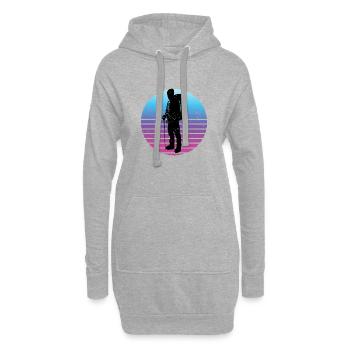 Grimpeur de bloc Grimpeur Homme Escalade - Sweat-shirt à capuche long Femme - gris chiné - Devant