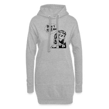 ne m’appelez pas noir - Sweat-shirt à capuche long Femme - gris chiné - Devant