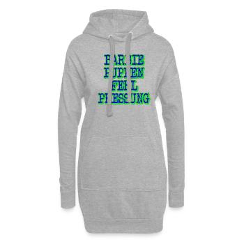 barbiepuppenfehlpressung dunkel - Hoodie-Kleid - Grau meliert - Vorne