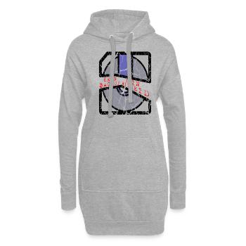 kein backup kein mitleid schwarz - Hoodie-Kleid - Grau meliert - Vorne