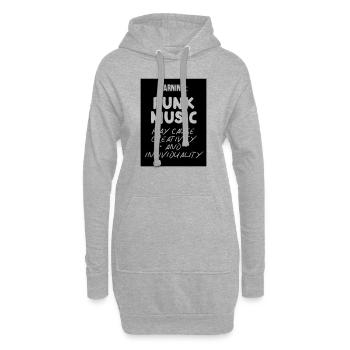 Punk Music May Cause Creativity and Individuality - Hoodie-Kleid - Grau meliert - Vorne
