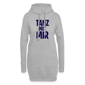 Tanz mit mir - Hoodie-Kleid - Grau meliert - Vorne