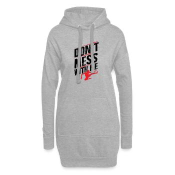 Kickboxer - Sweat-shirt à capuche long Femme - gris chiné - Devant