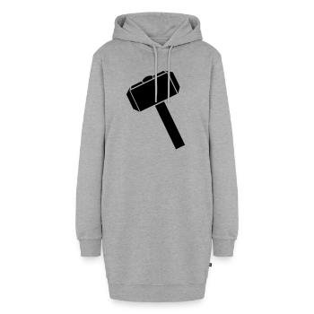Hammer - Hoodie-Kleid - Grau meliert - Vorne