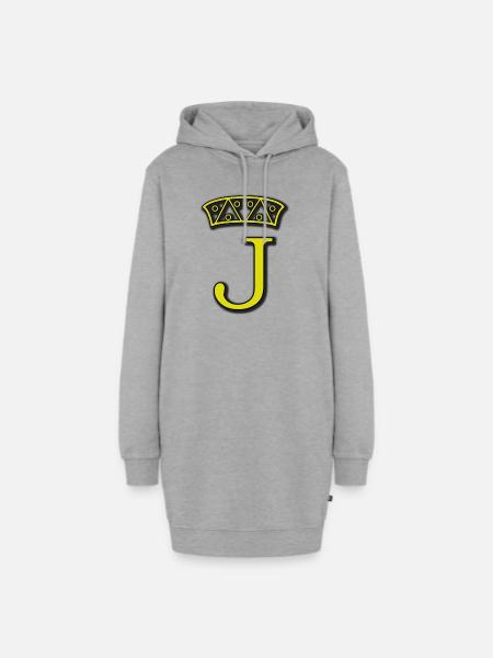 Poker Jack / Poker Bube - Hoodie-Kleid - Grau meliert