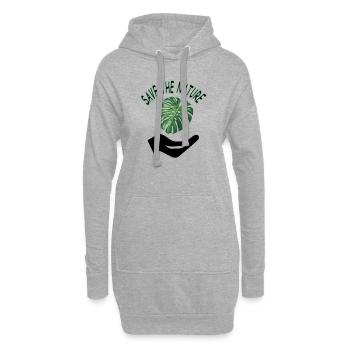 Nature Conservation Nature Lovers Nature Climate Gift - Sweat-shirt à capuche long Femme - gris chiné - Devant