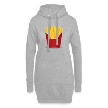 Pommes - Hoodie-Kleid - Grau meliert - Vorne