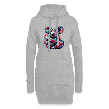 Koala - Hoodie-Kleid - Grau meliert - Vorne