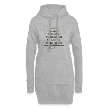 Notre pays, notre culture, nos règles, - Sweat-shirt à capuche long Femme - gris chiné - Devant