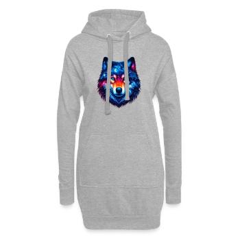 Wolf - Hoodie-Kleid - Grau meliert - Vorne