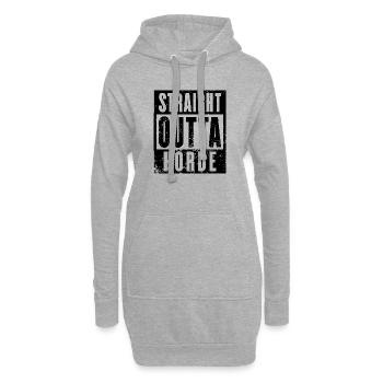 Hörde, Ruhrgebiet, Ruhrpott, Dortmund Hörde - Hoodie-Kleid - Grau meliert - Vorne
