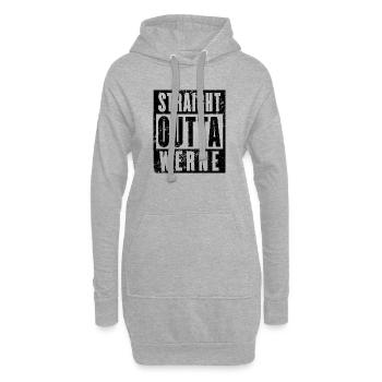 Werne, Ruhrgebiet, Ruhrpott, Bochum Werne - Hoodie-Kleid - Grau meliert - Vorne
