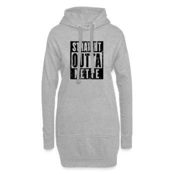 Nette, Ruhrgebiet, Ruhrpott, Dortmund Nette - Hoodie-Kleid - Grau meliert - Vorne
