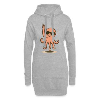 OctoRock Bébé - Sweat-shirt à capuche long Femme - gris chiné - Devant