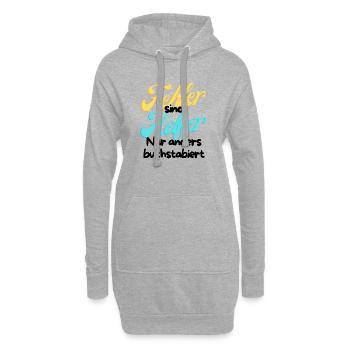 Script de dégradé d’erreur Helper - Sweat-shirt à capuche long Femme - gris chiné - Devant