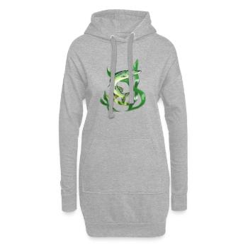 Hecht - Hoodie-Kleid - Grau meliert - Vorne