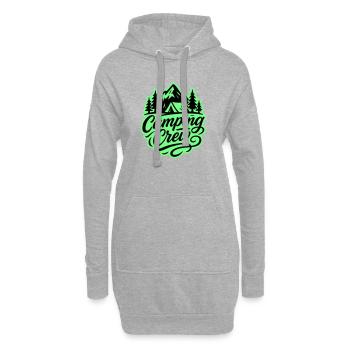 Camping Crew - Hoodie-Kleid - Grau meliert - Vorne