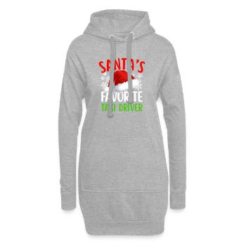 Noël préféré du Noël Chauffeur de Taxi drôle Noël - Sweat-shirt à capuche long Femme - gris chiné - Devant