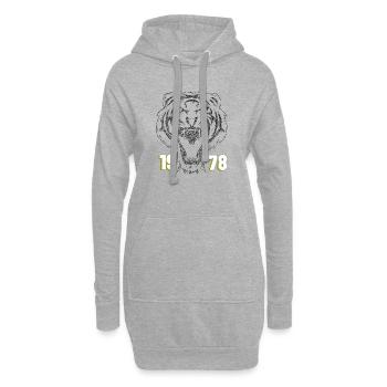 Roaring Tiger 1978 Retro - Hoodie-Kleid - Grau meliert - Vorne