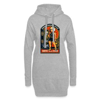Ordnung durch Style - Hoodie-Kleid - Grau meliert - Vorne