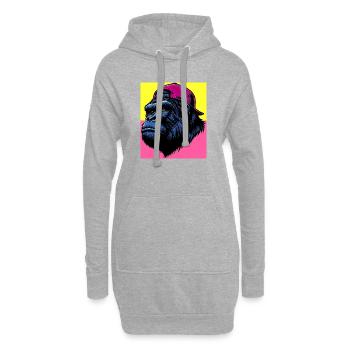 gorilla - Hoodie Dress - heather grey - Front