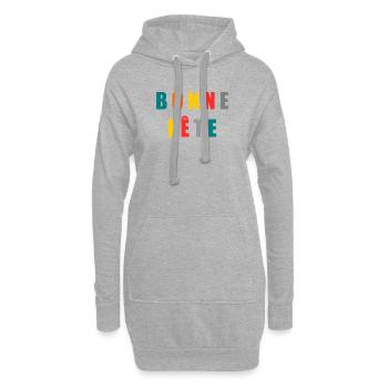 BONNE FÊTE. FÊTE DES MÈRES. FÊTE DES PÈRES. FÊTE - Sweat-shirt à capuche long Femme - gris chiné - Devant